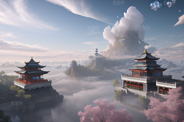 冰雪覆盖的电影场景
