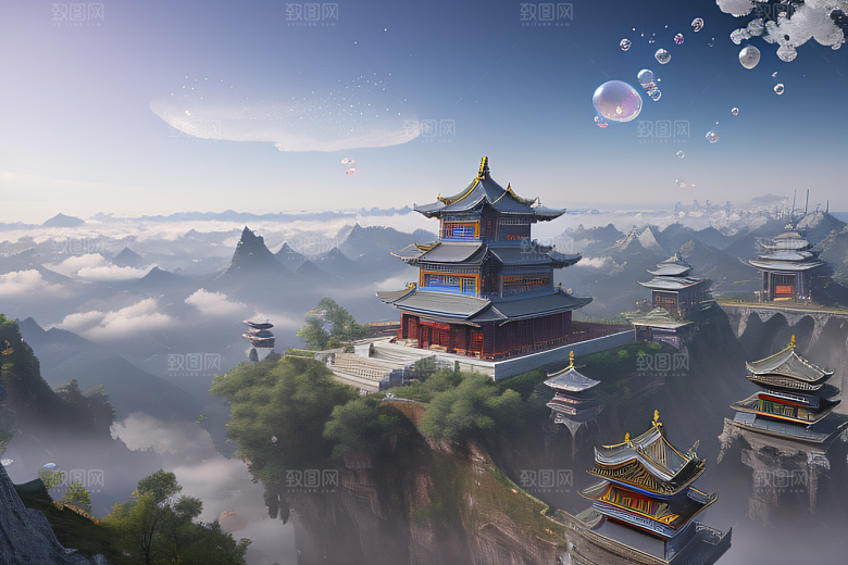 冰雪覆盖的电影场景