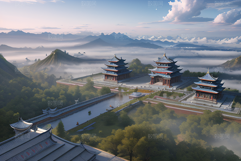 冰雪覆盖的电影场景