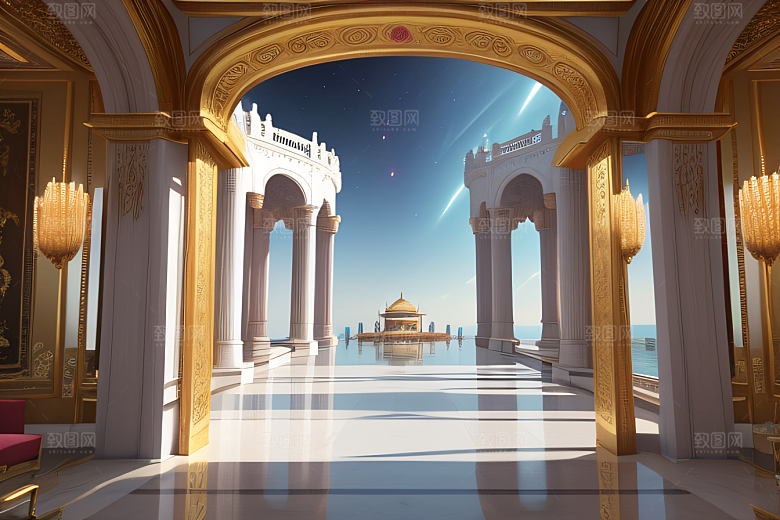海上星空巨型玫瑰宫殿壮丽登场