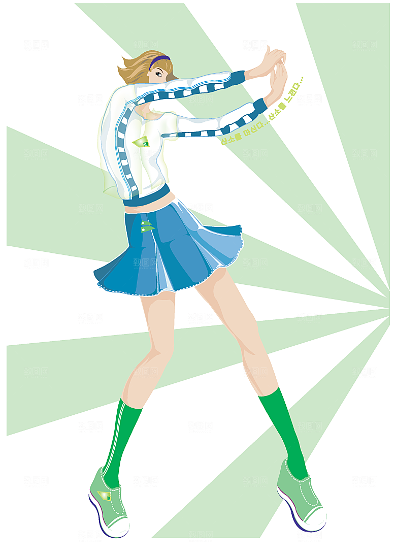 矢量美女生活娱乐常用素材
