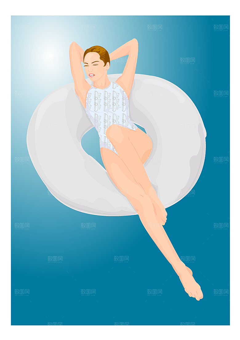 矢量美女生活娱乐常用素材