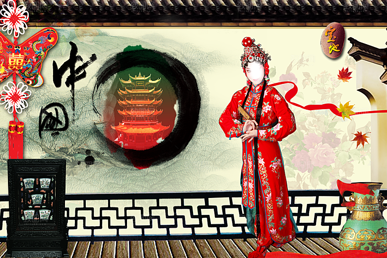 深色主题素材传统文化高清海报