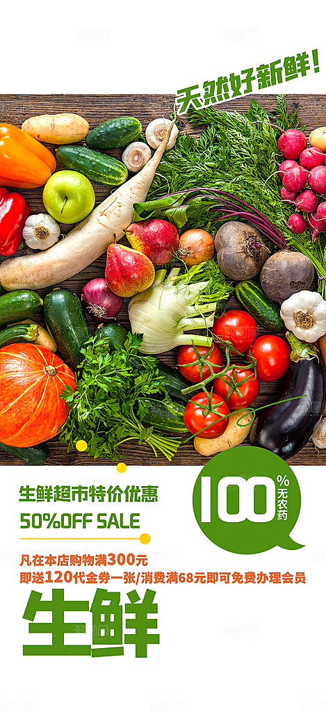 美食促销活动周年庆海报