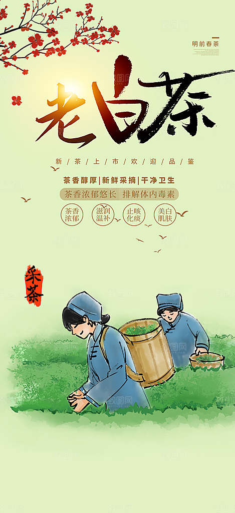 茶叶促销介绍活动海报