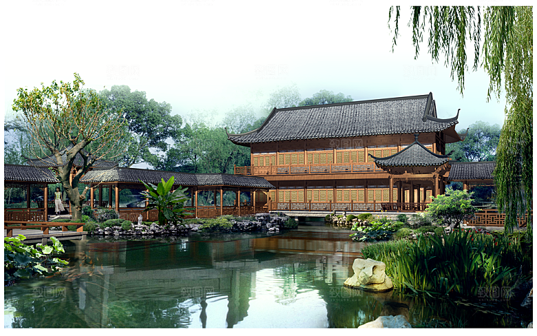 小区园林城市风景设计