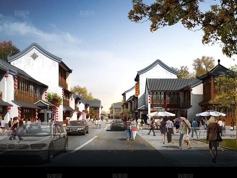 商业城市建筑效果图设计