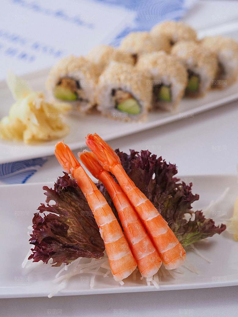 美食海鲜大虾摄影素材