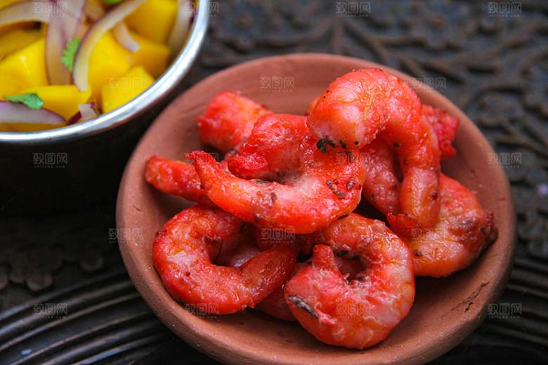美食海鲜大虾摄影素材