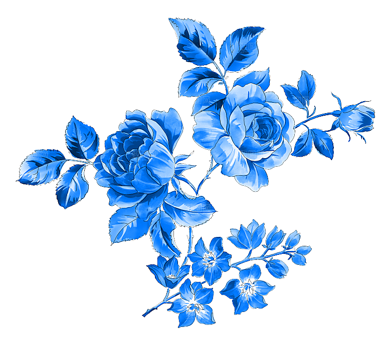古代青花瓷图案花纹免扣元素