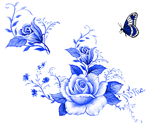 传统青花瓷手艺花卉PNG素材
