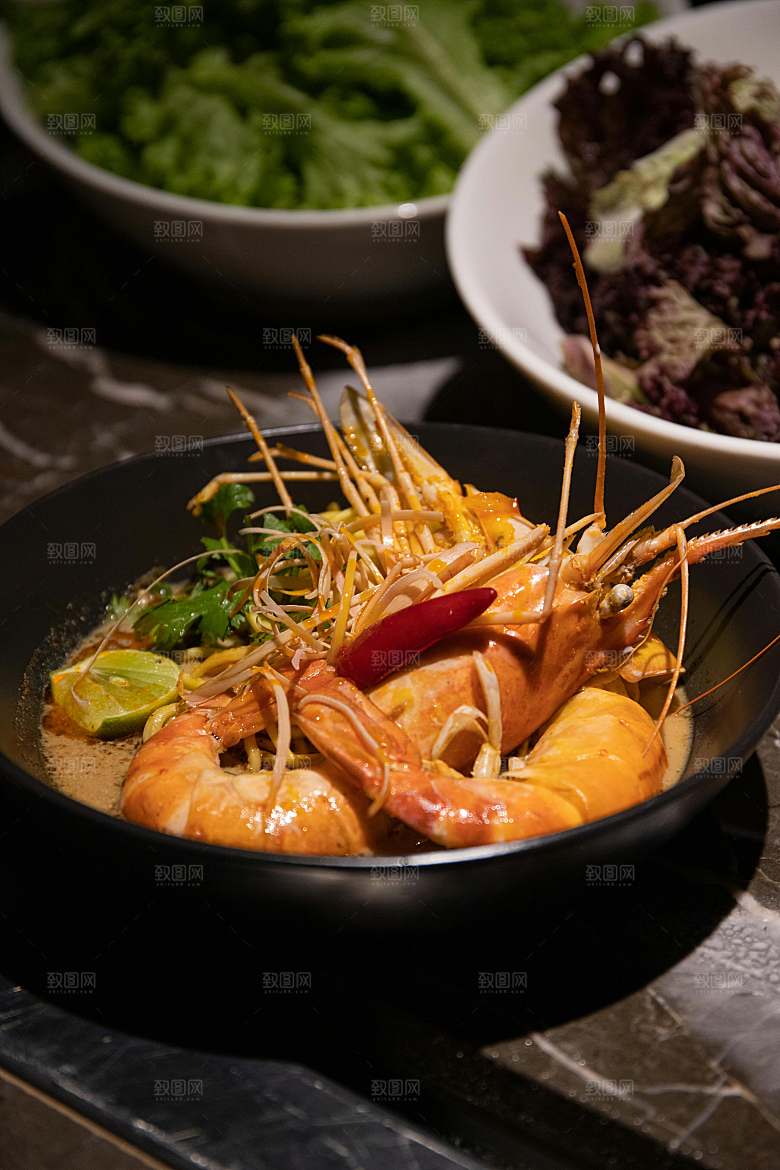 大虾美食菜品摄影