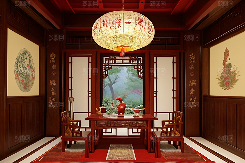 典雅精致中式客厅的高贵品味