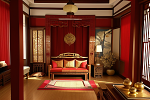 古典复古中式客厅的文化传承