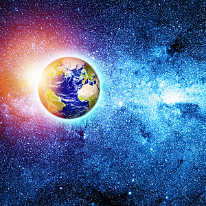 蓝色星球地球表面太空素材