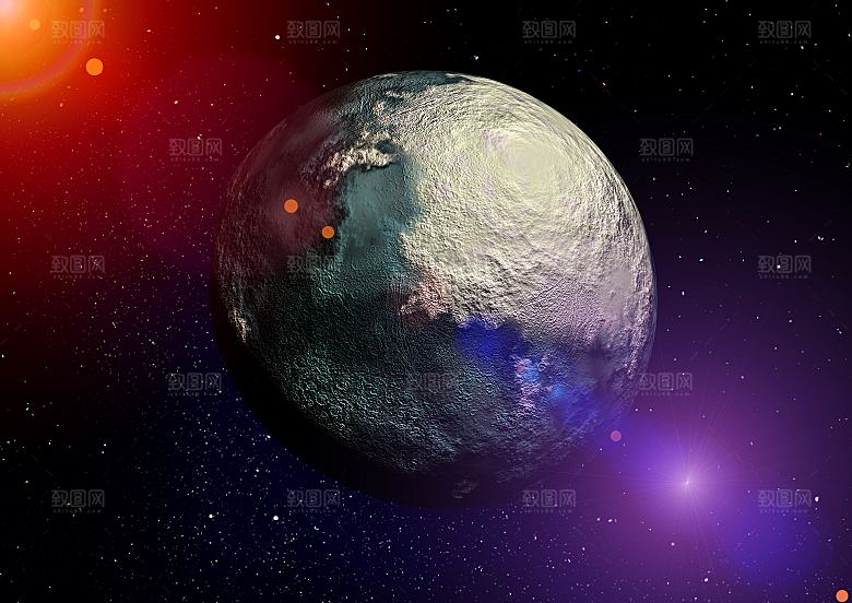 蓝色宇宙星空图片素材
