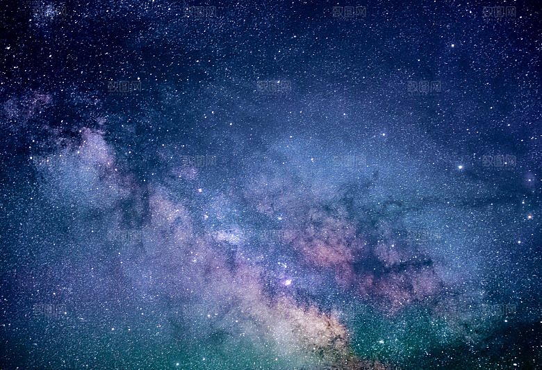 蓝色宇宙星空图片素材