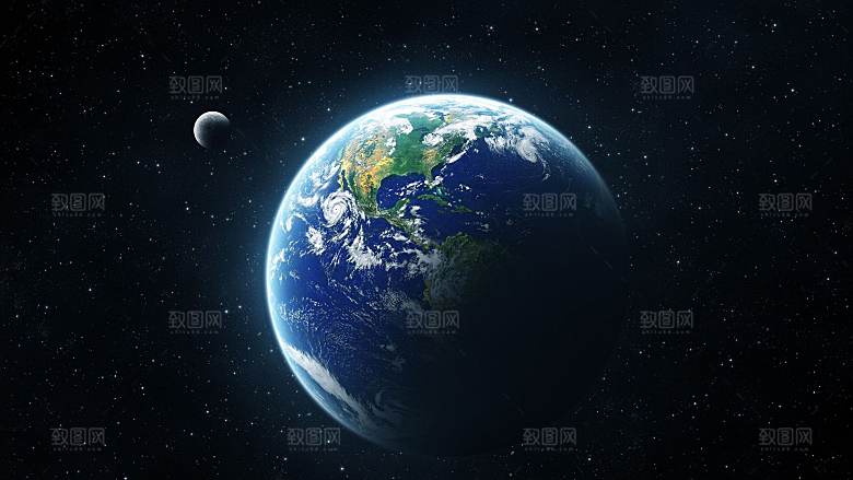 蓝色宇宙星空图片素材