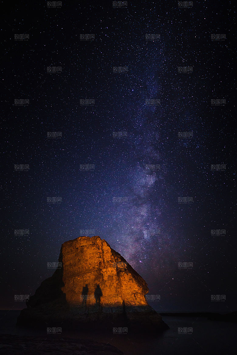 蓝色宇宙星空图片素材