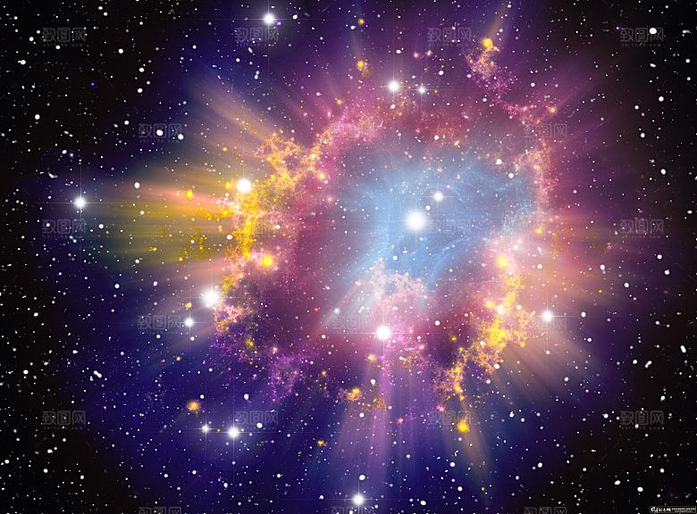 蓝色宇宙星空图片素材