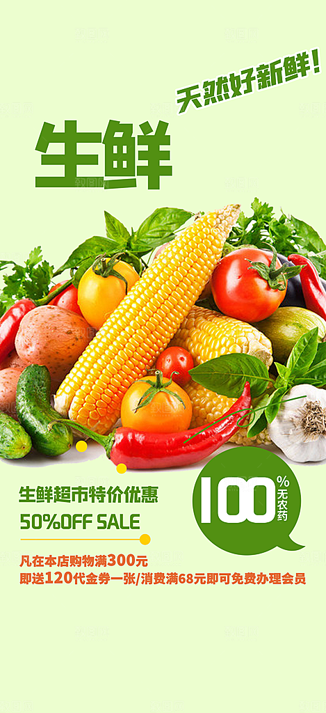 美食促销活动周年庆海报