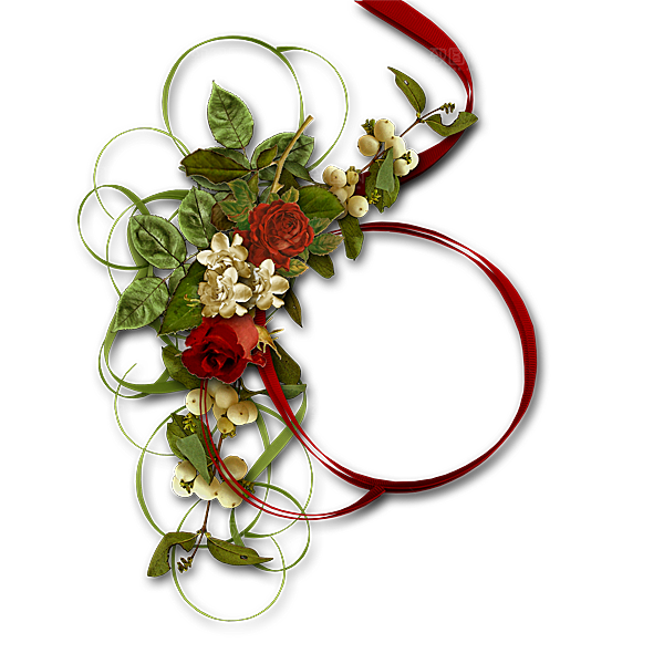 玫瑰花鲜花边框素材