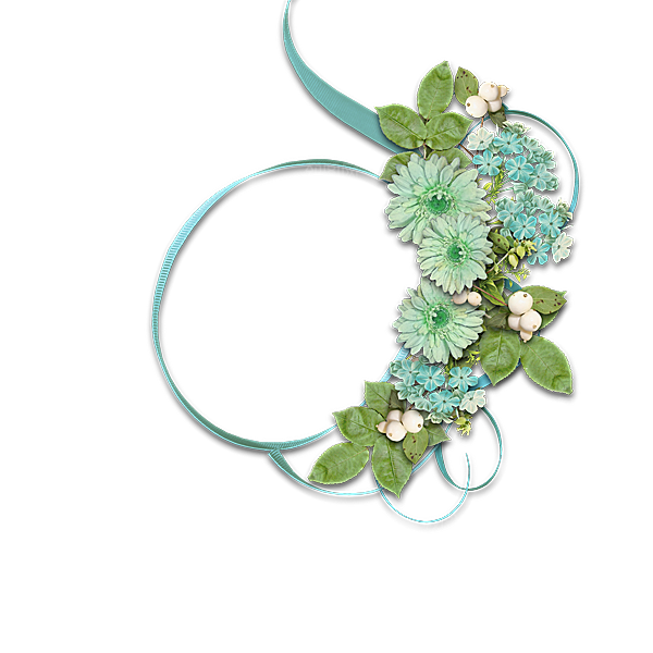 创意手绘鲜花花朵边框素材