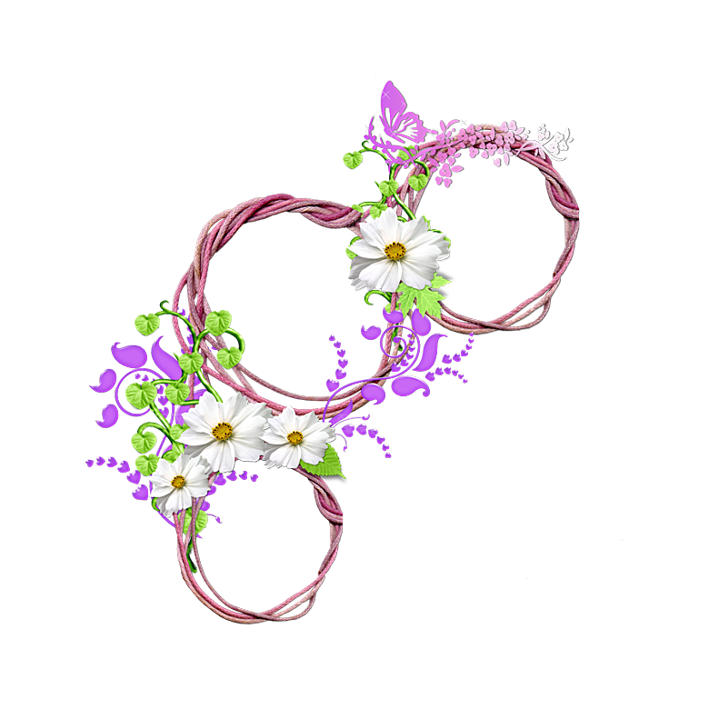 手绘花环小报边框
