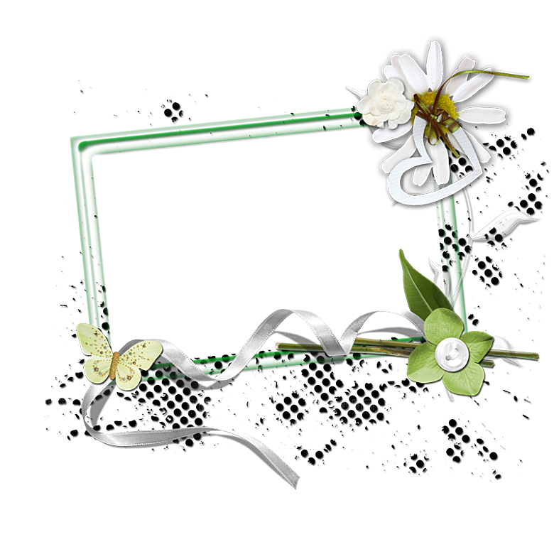鲜花花朵小报边框素材