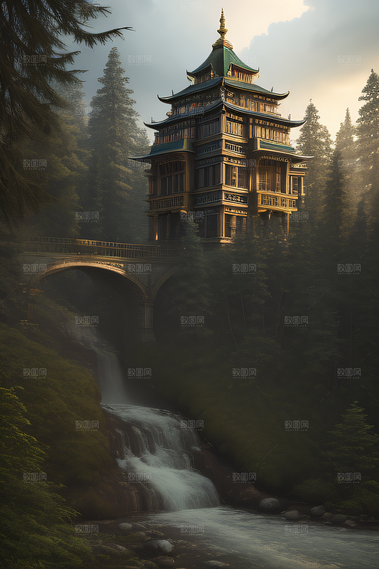 流光溢彩的自然景观