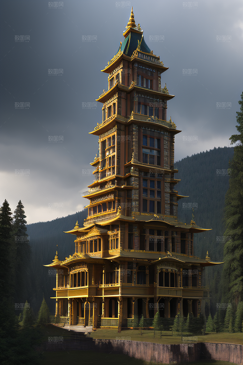 流光溢彩的自然景观