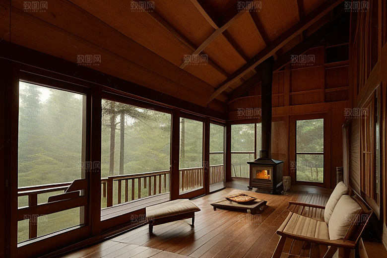 存在森林里的小木屋