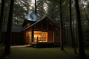 存在森林里的小木屋