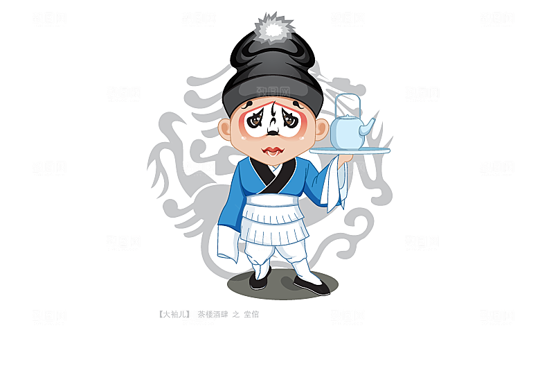 卡通手绘京剧人物设计