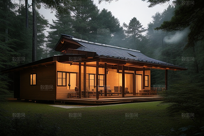 存在森林里的小木屋