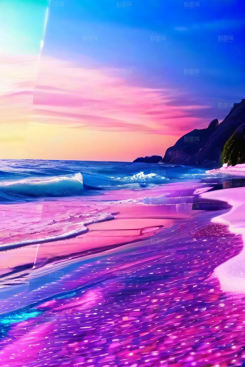 轻蓝色水晶绽放美景