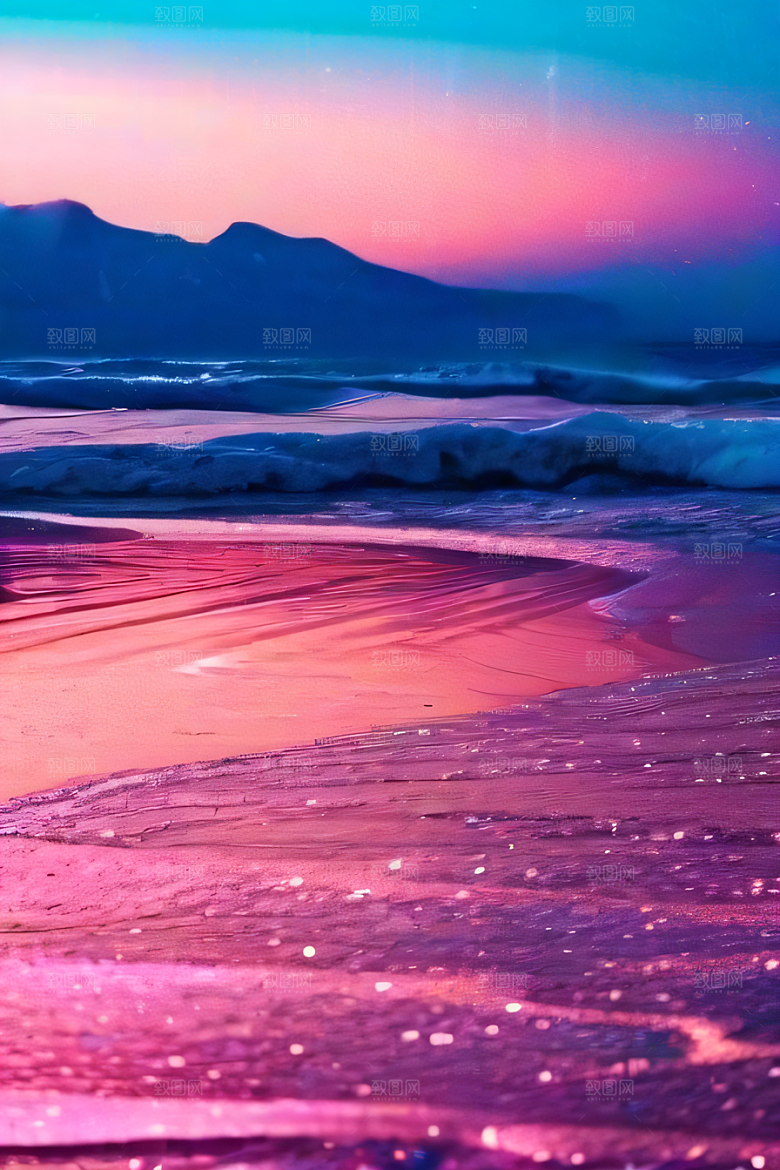 轻蓝色水晶绽放美景