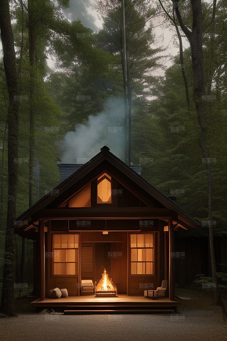 舒适的小木屋生活
