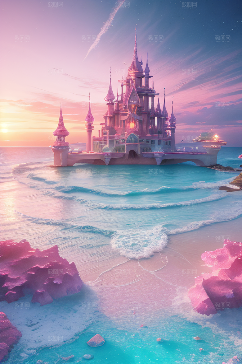 海滩上美丽的风景