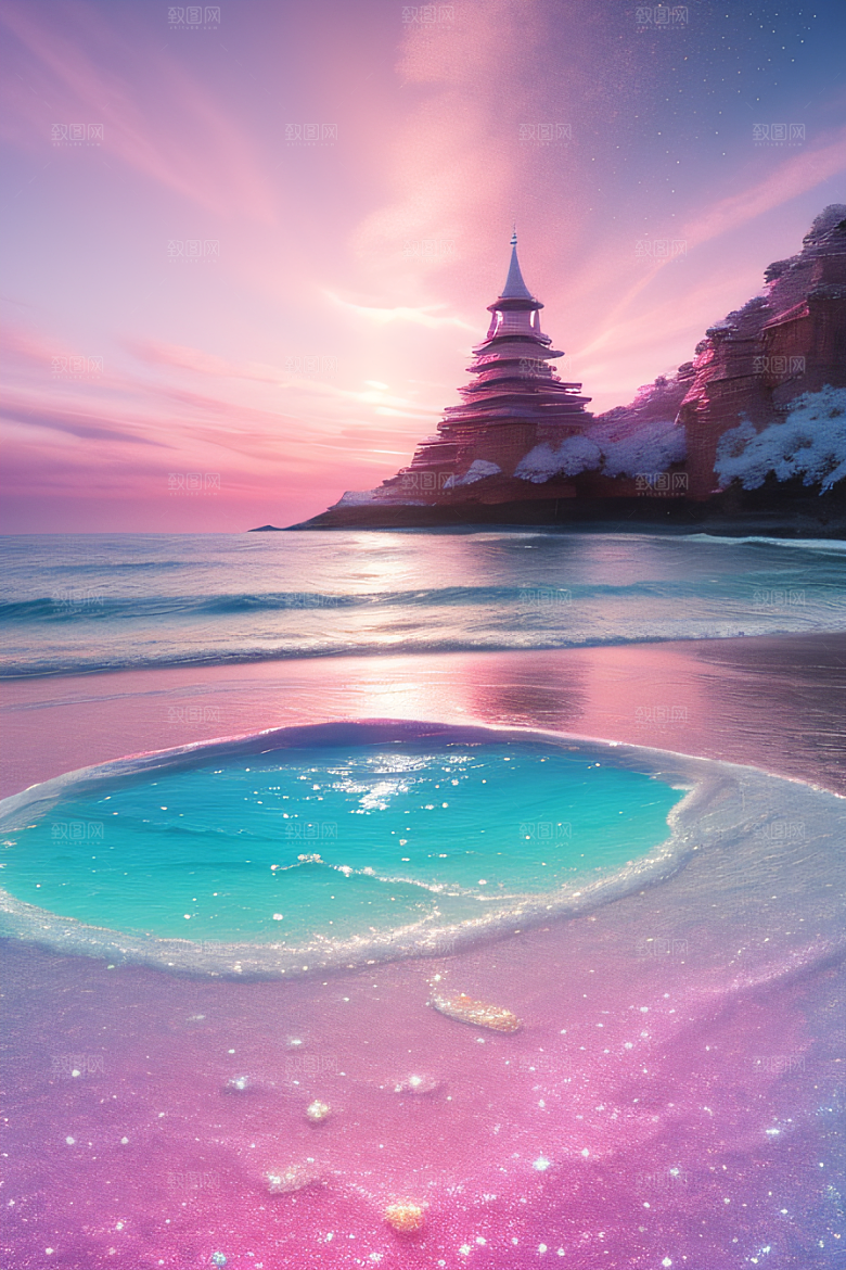 海滩上美丽的风景
