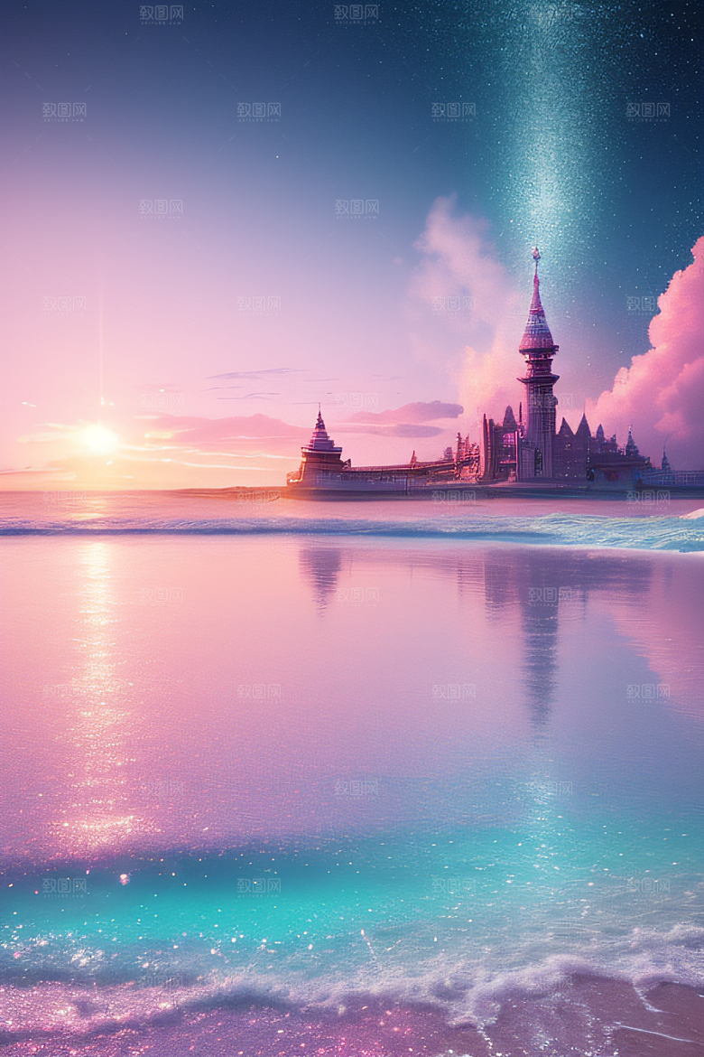 海滩上美丽的风景