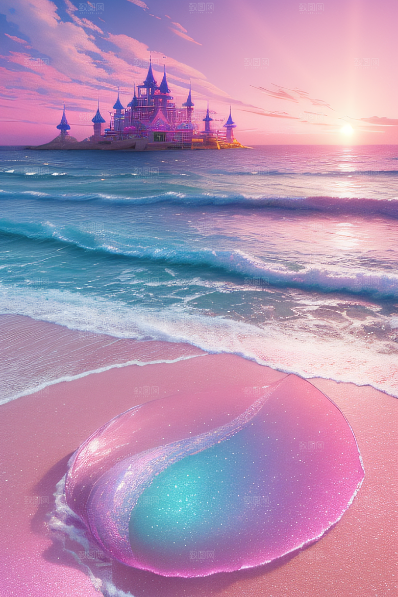 海滩上美丽的风景