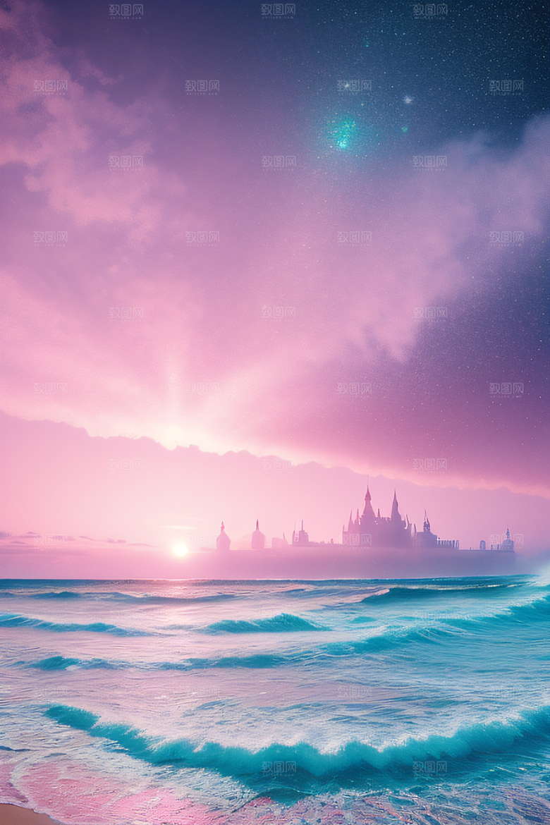 海滩上美丽的风景