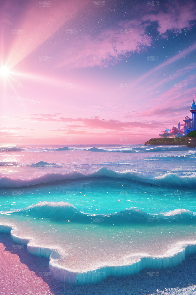 海滩上美丽的风景