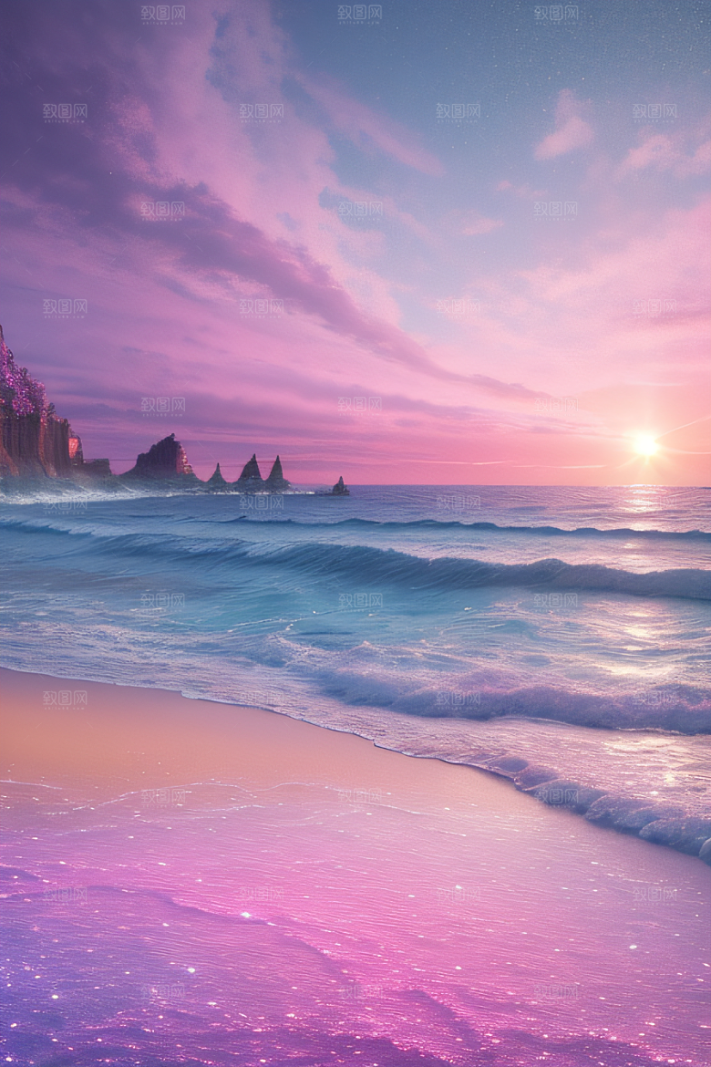 轻蓝色水晶绽放美景