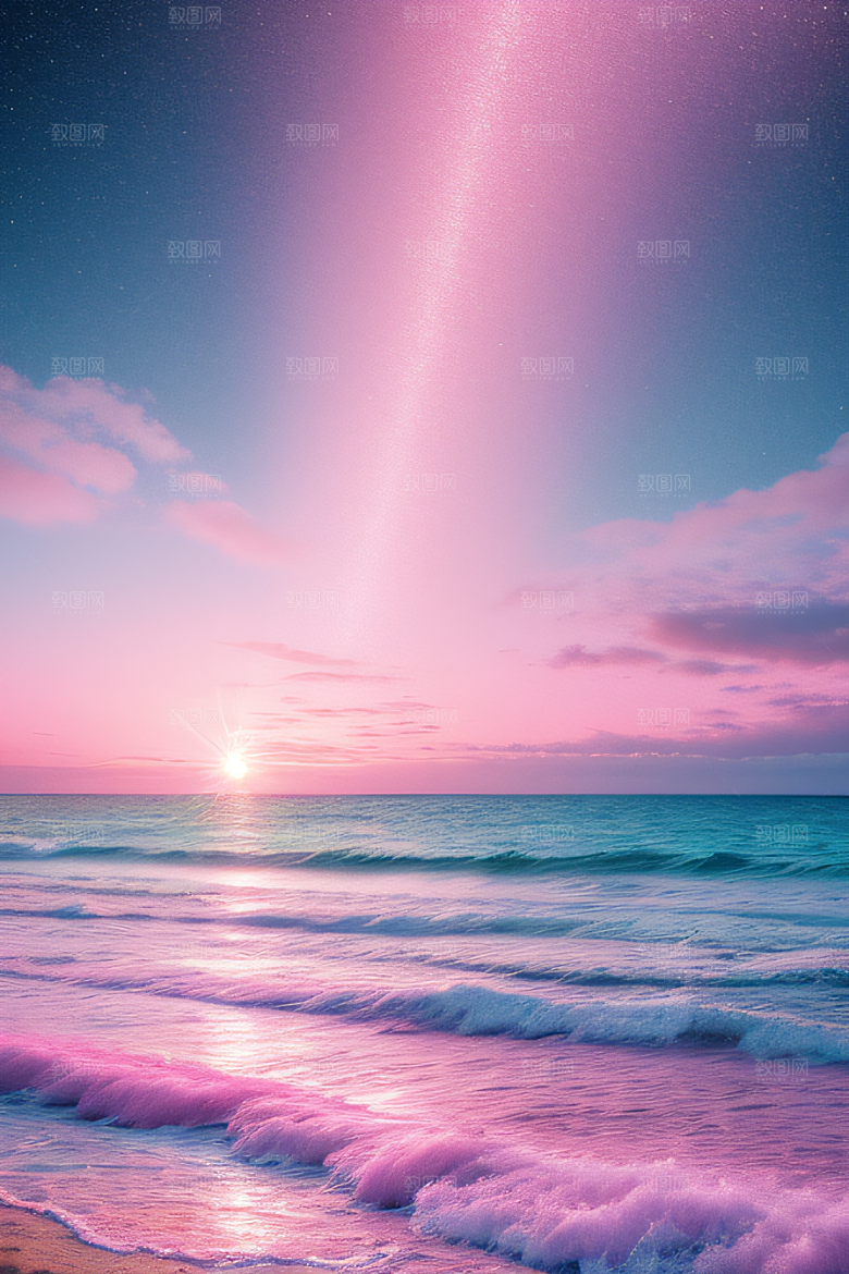 轻蓝色水晶绽放美景