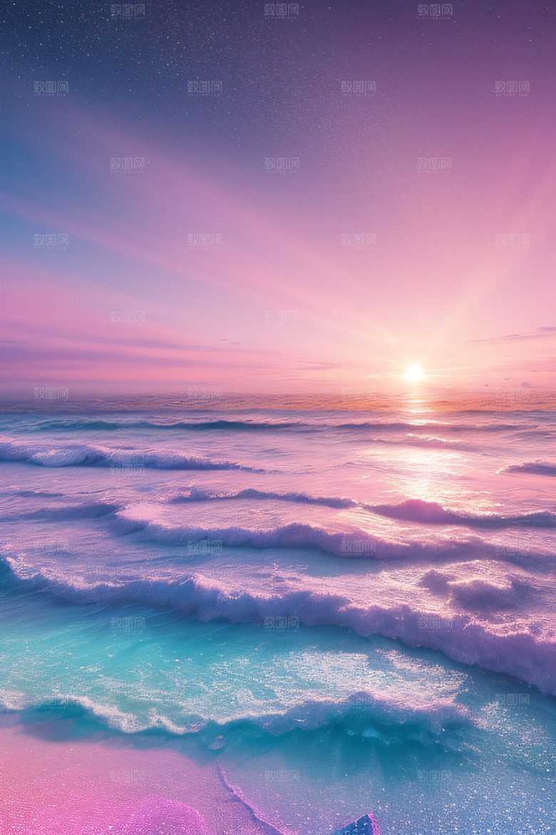 轻蓝色水晶绽放美景
