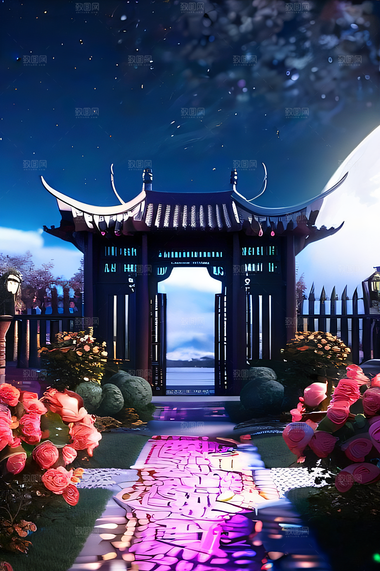 美轮美奂的古代宫殿流光溢彩
