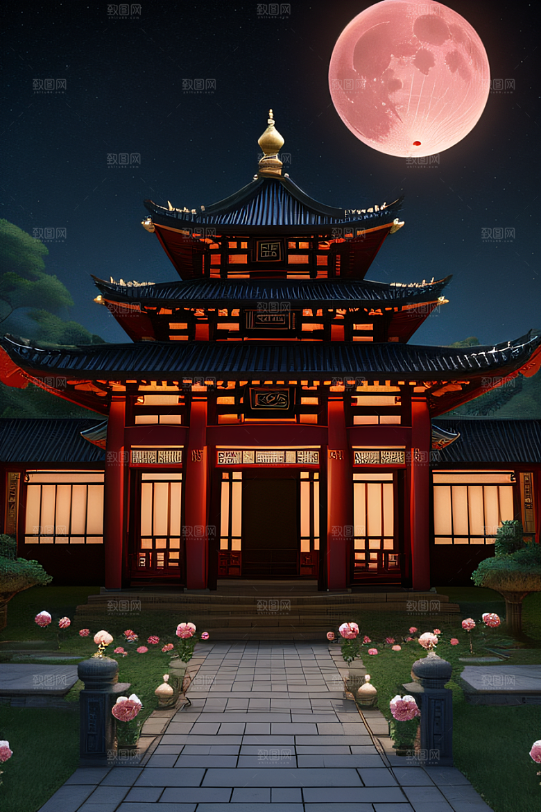 玫瑰海洋中的仙境古宫超细节展现