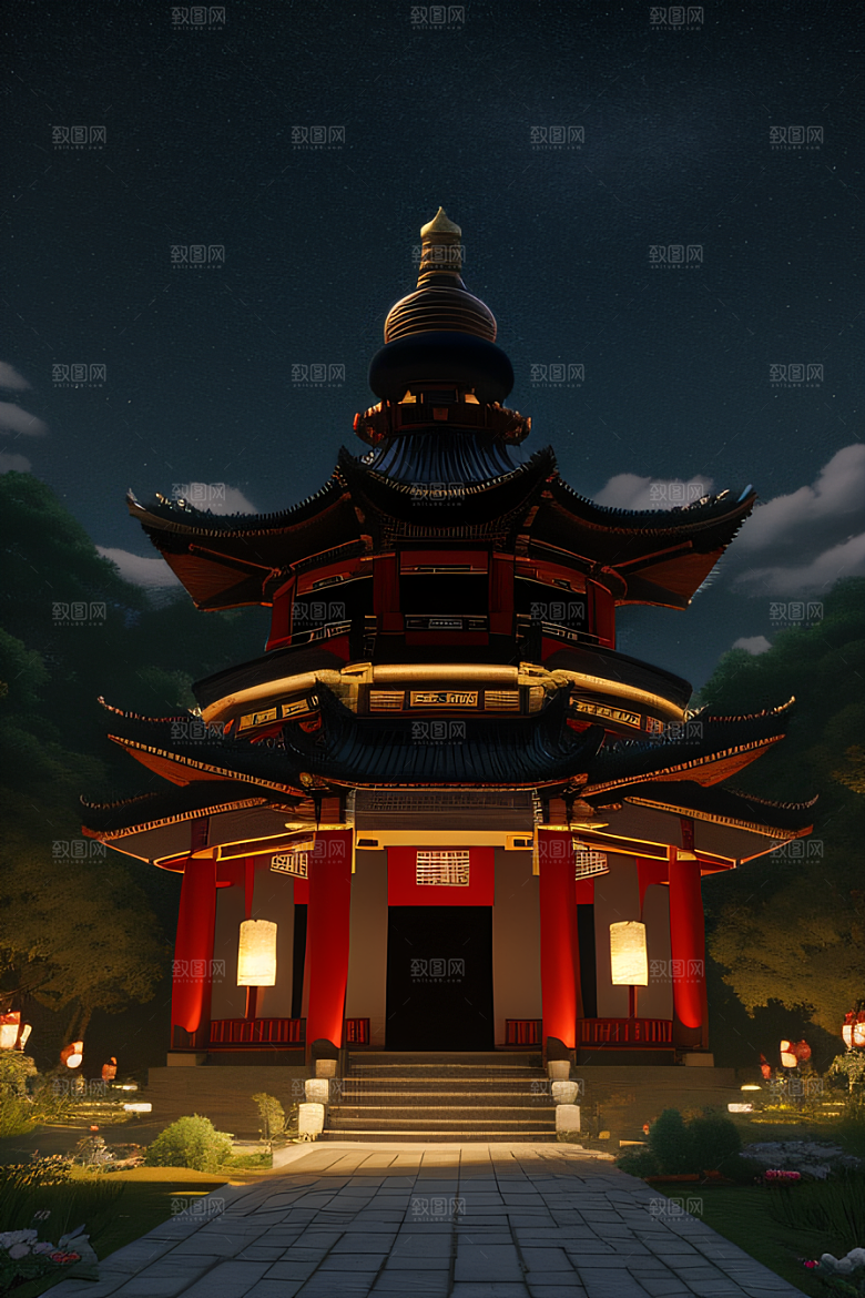 重现中国风神话玫瑰花海璀璨夺目